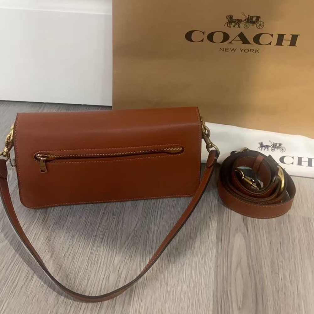 Coach Rust Brown Leather Tabby 26 Shoulder Bag - Picture 3 of 9